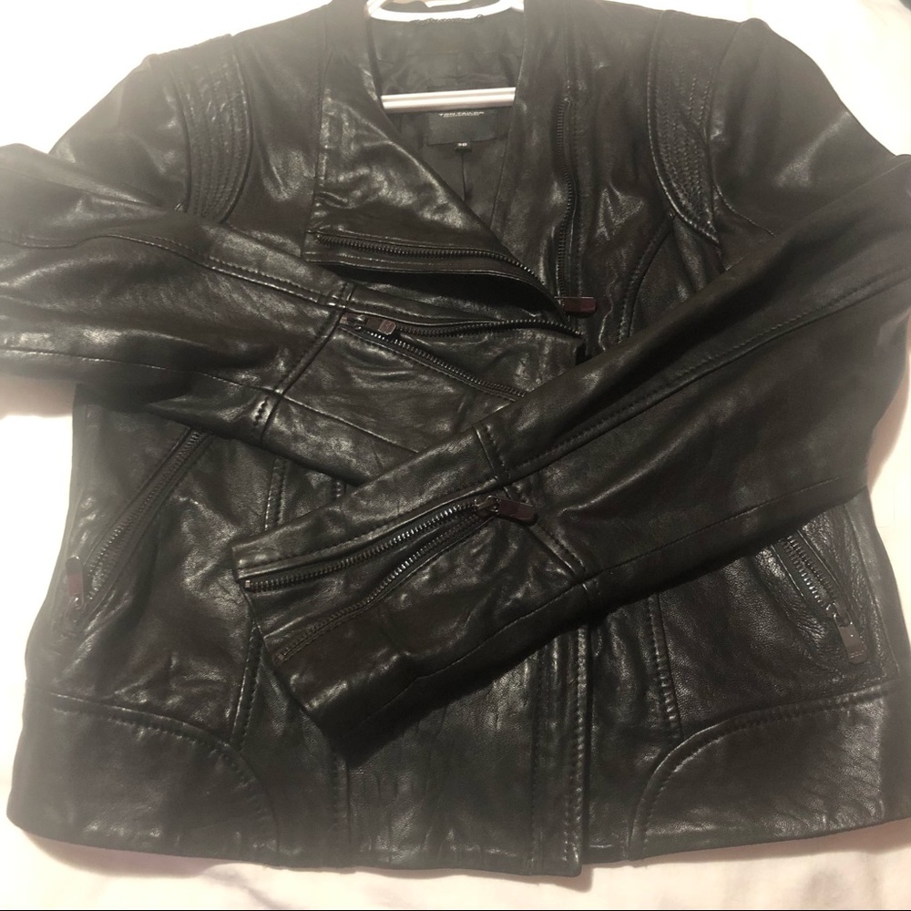 Tom Tailor Leather Bomber Jacket